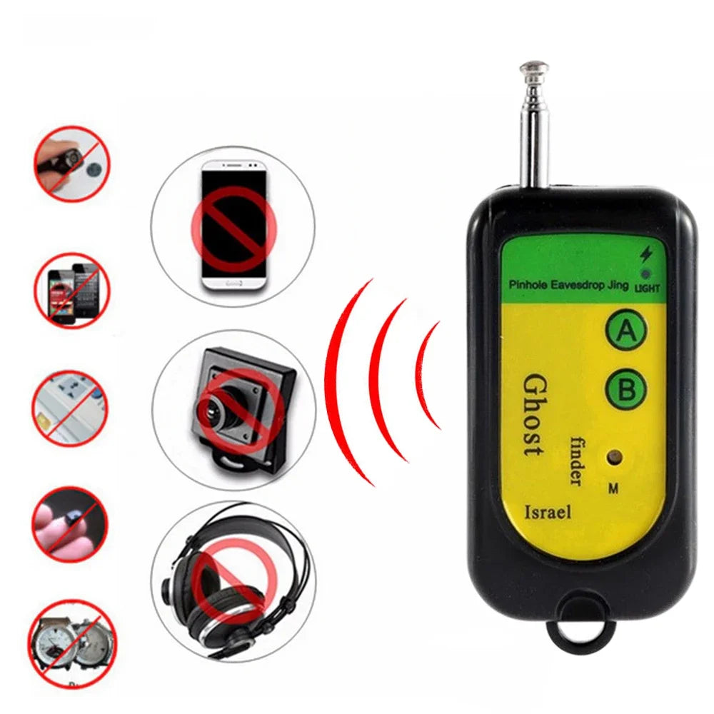 Wireless RF Signal, Camera, Tracker Detector