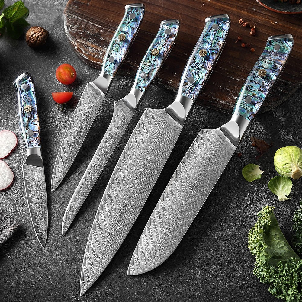 XITUO Damascus Steel Chef Knife Set