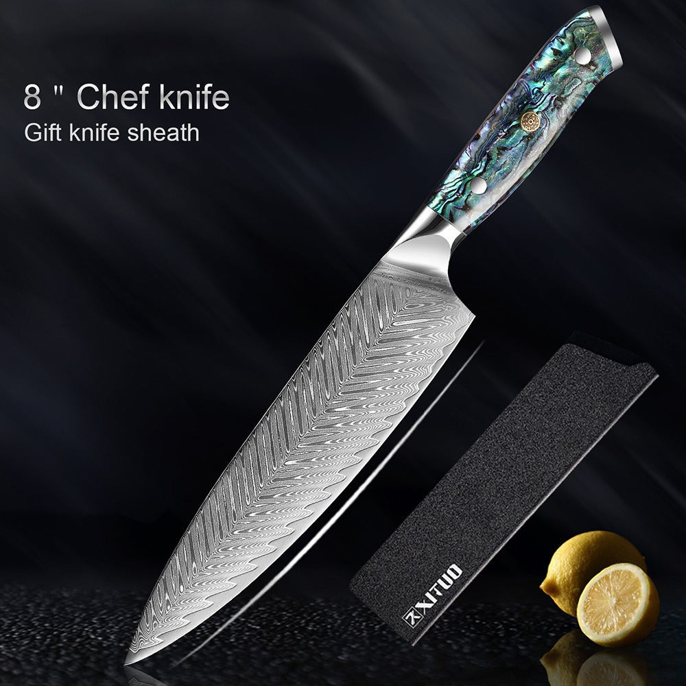 XITUO Damascus Steel Chef Knife Set