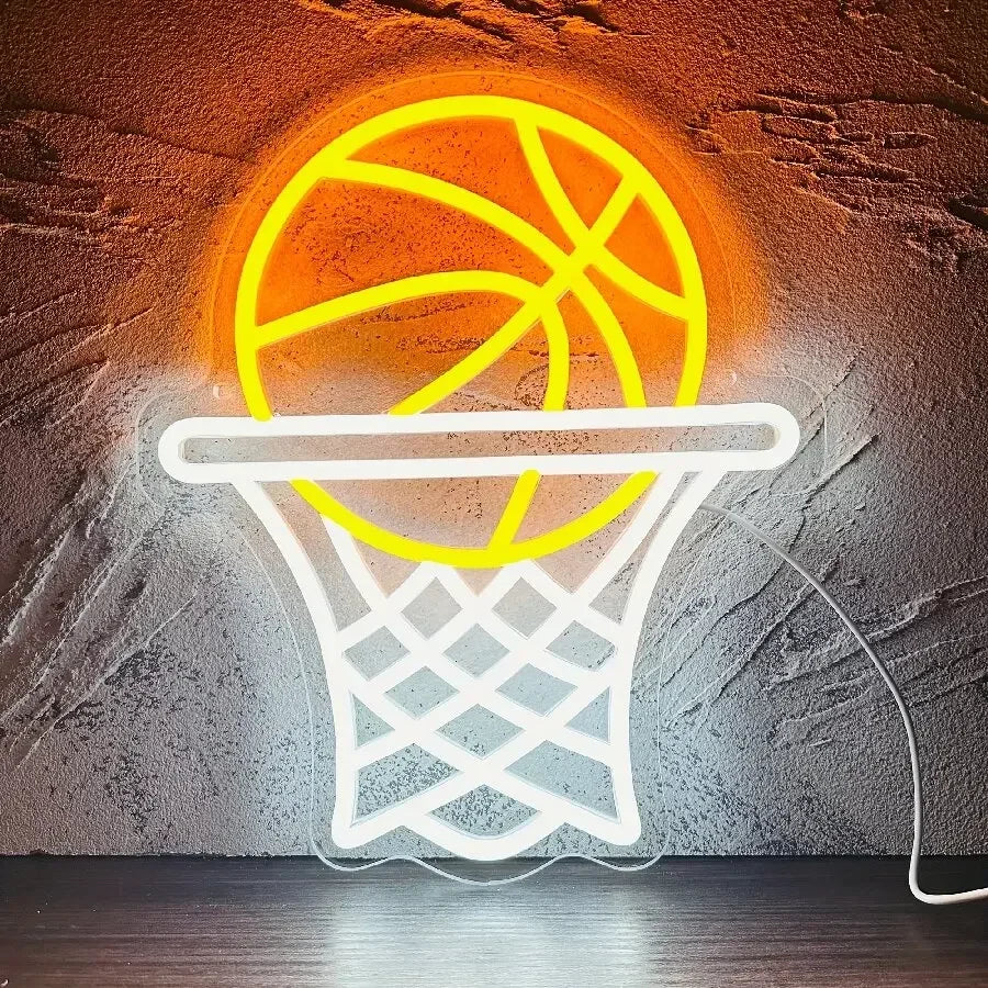 Basketball Hoop Neon Sign