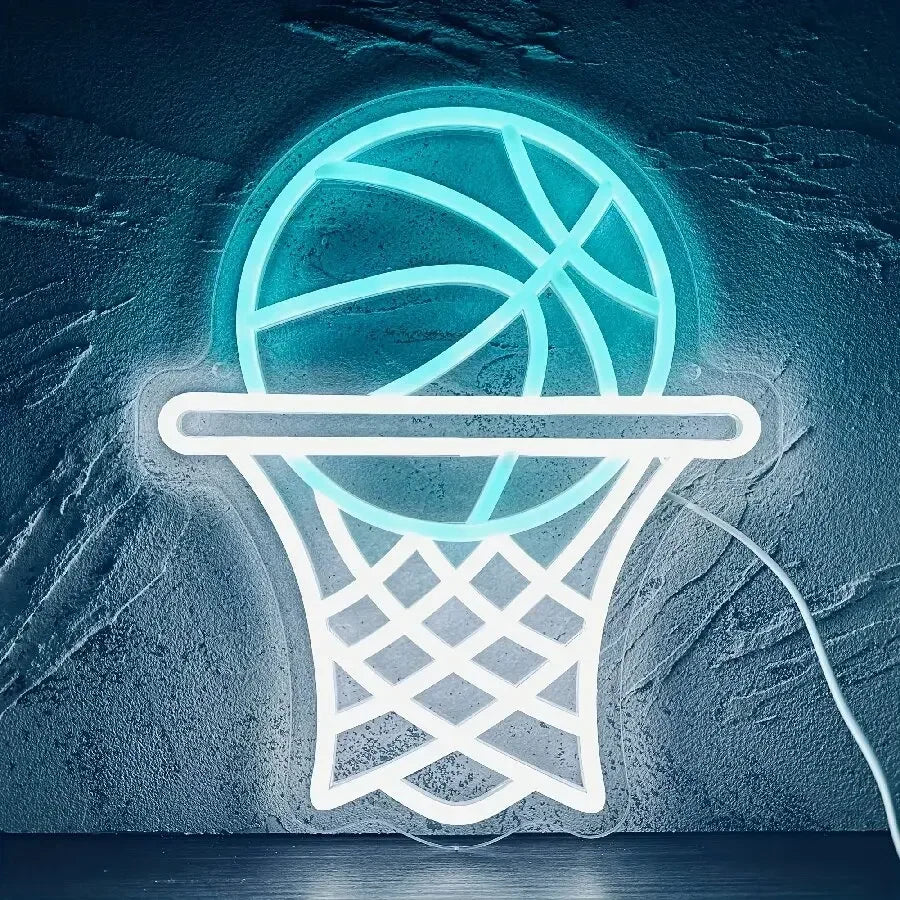 Basketball Hoop Neon Sign