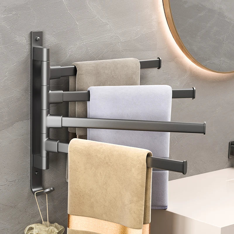 Bathroom Rotatable Towel Rack