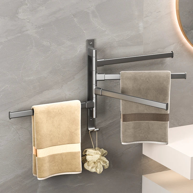 Bathroom Rotatable Towel Rack