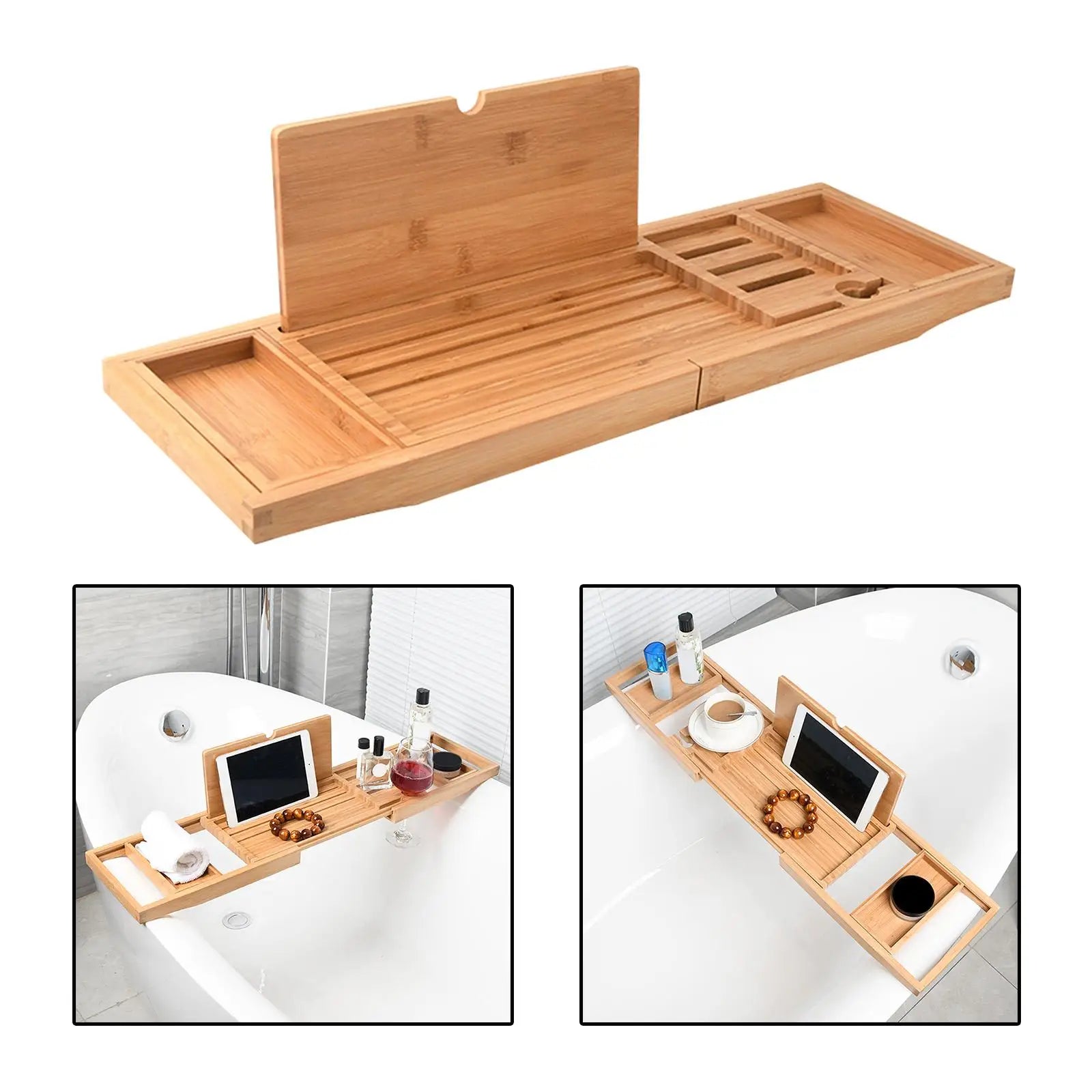 Luxury Multi Uses Bathtub Tray