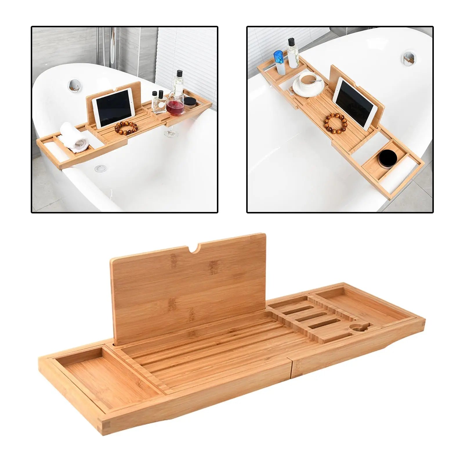 Luxury Multi Uses Bathtub Tray