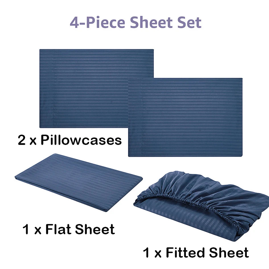 Luxury Hotel Style Bed Sheets, 4 Pieces Set