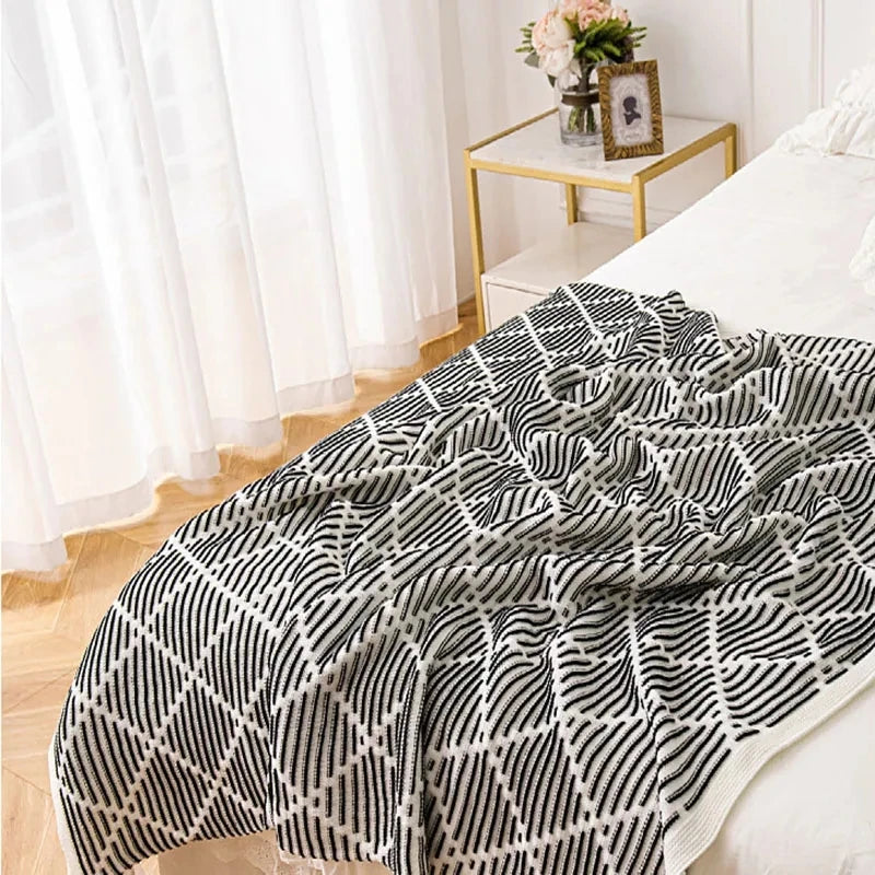 Bedspread tassel Knit Throw Blanket