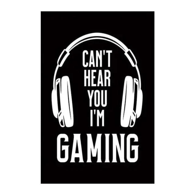 Black and White Gaming Wall Art