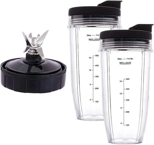 Ninja Blender Replacement Cups 24oz With Extractor Blade