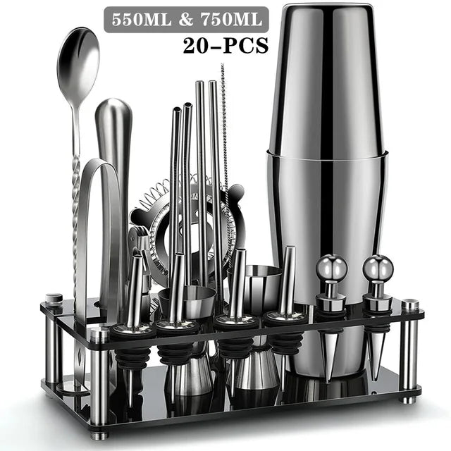 Boston Cocktail Shaker Set 20-Piece