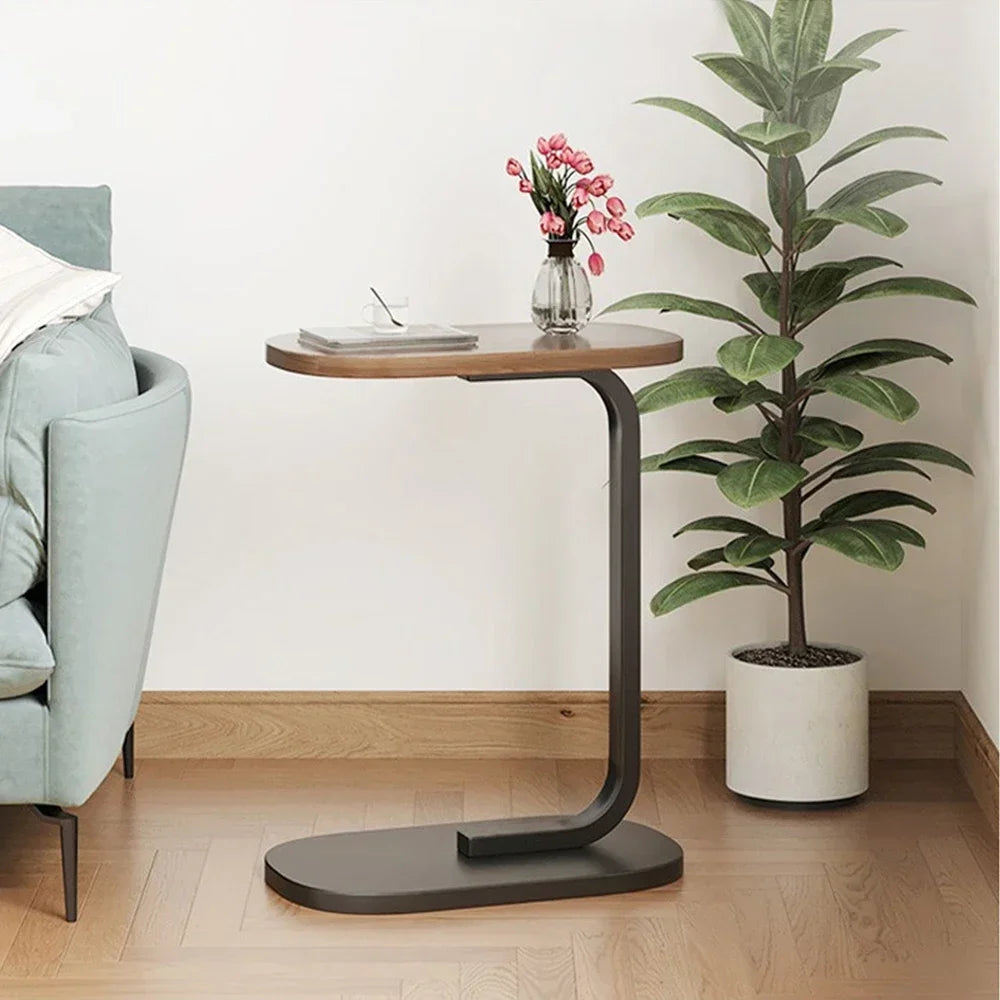 C Shaped Side Portable Table