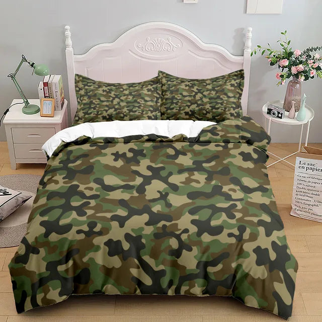 Camouflage Campus Duvet Cover Set