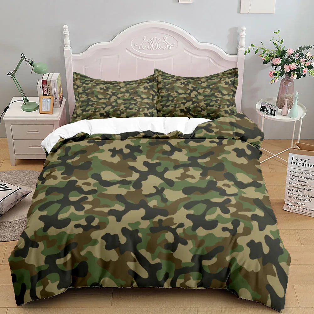 Camouflage Campus Duvet Cover Set