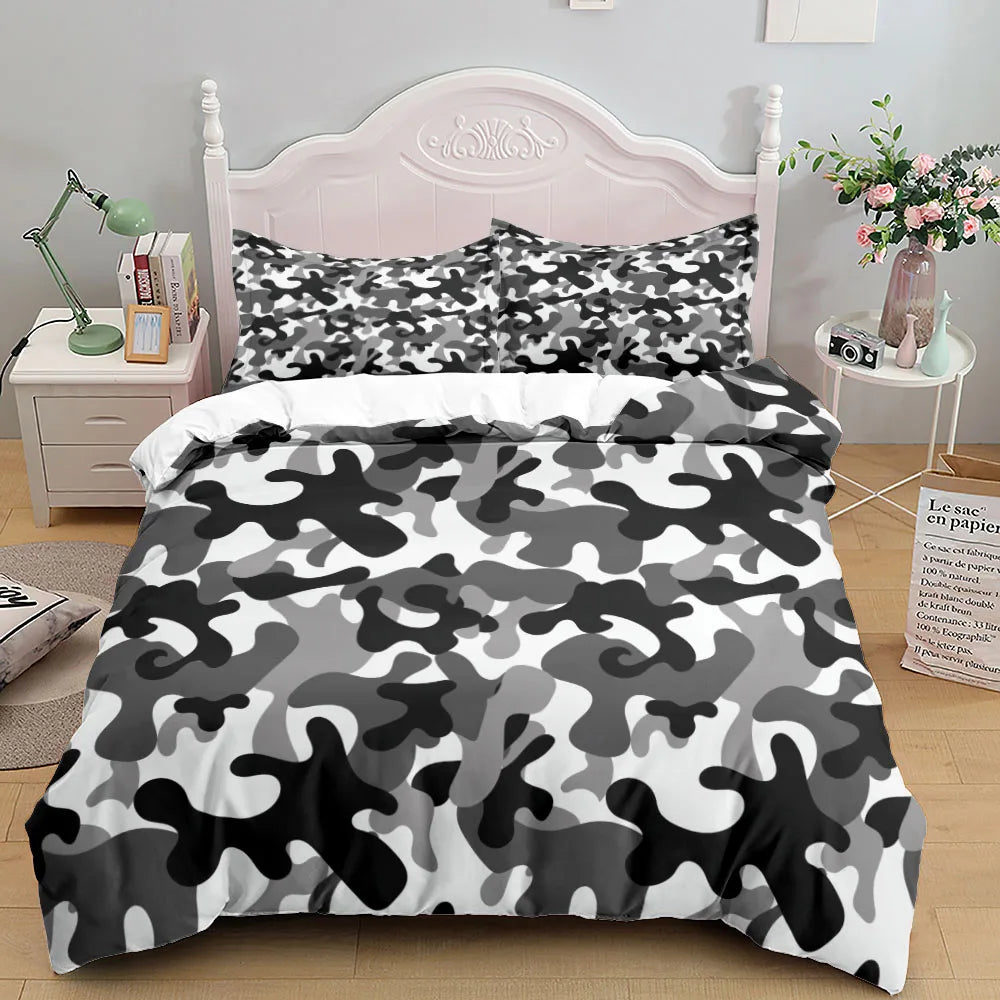 Camouflage Campus Duvet Cover Set