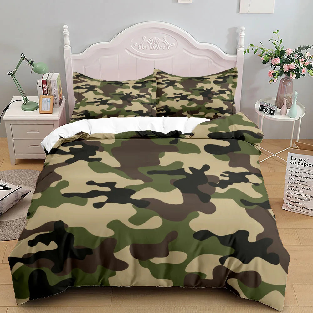 Camouflage Campus Duvet Cover Set