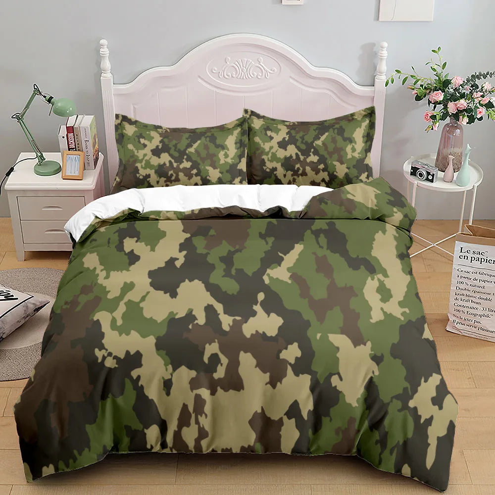 Camouflage Campus Duvet Cover Set