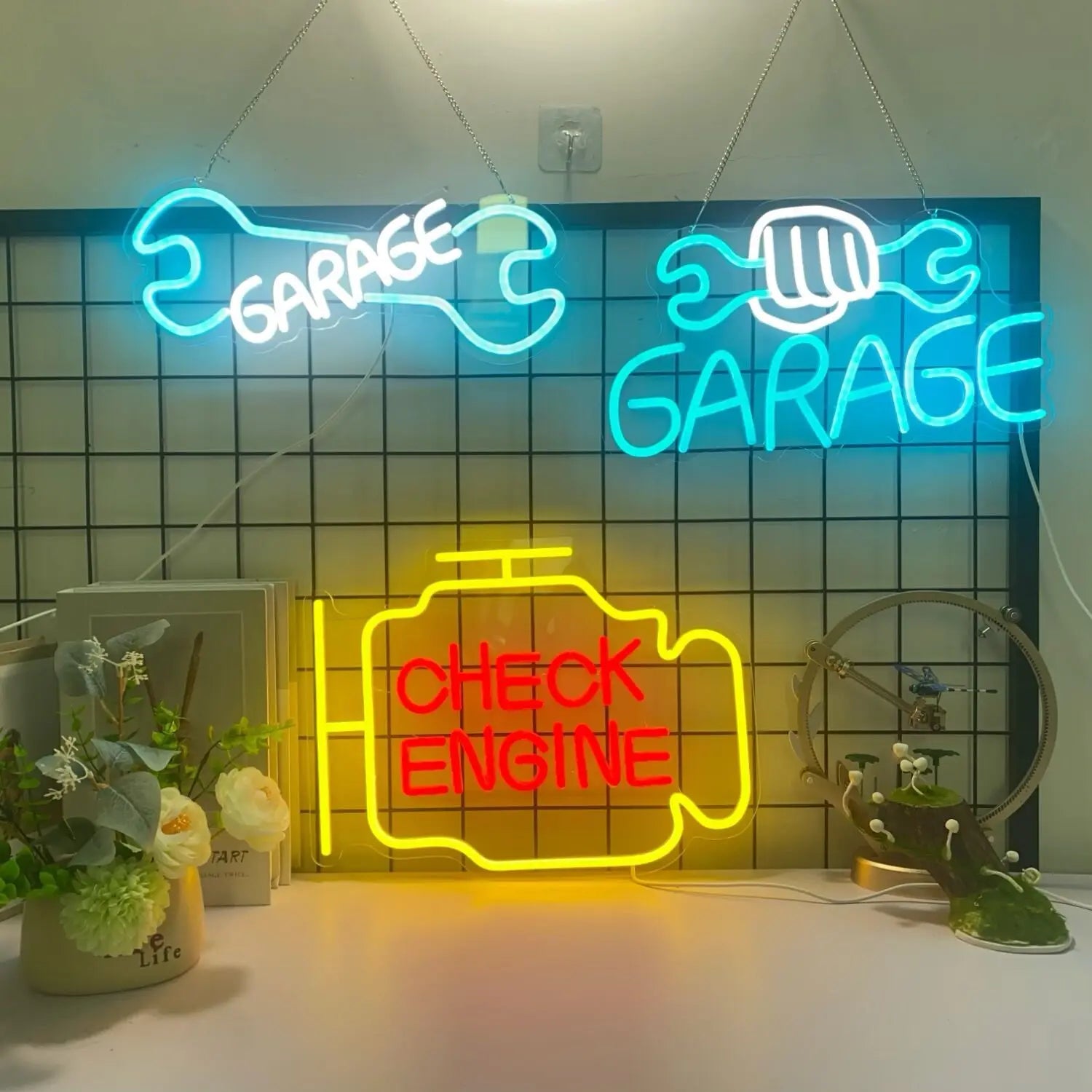 Check Engine Neon Signs