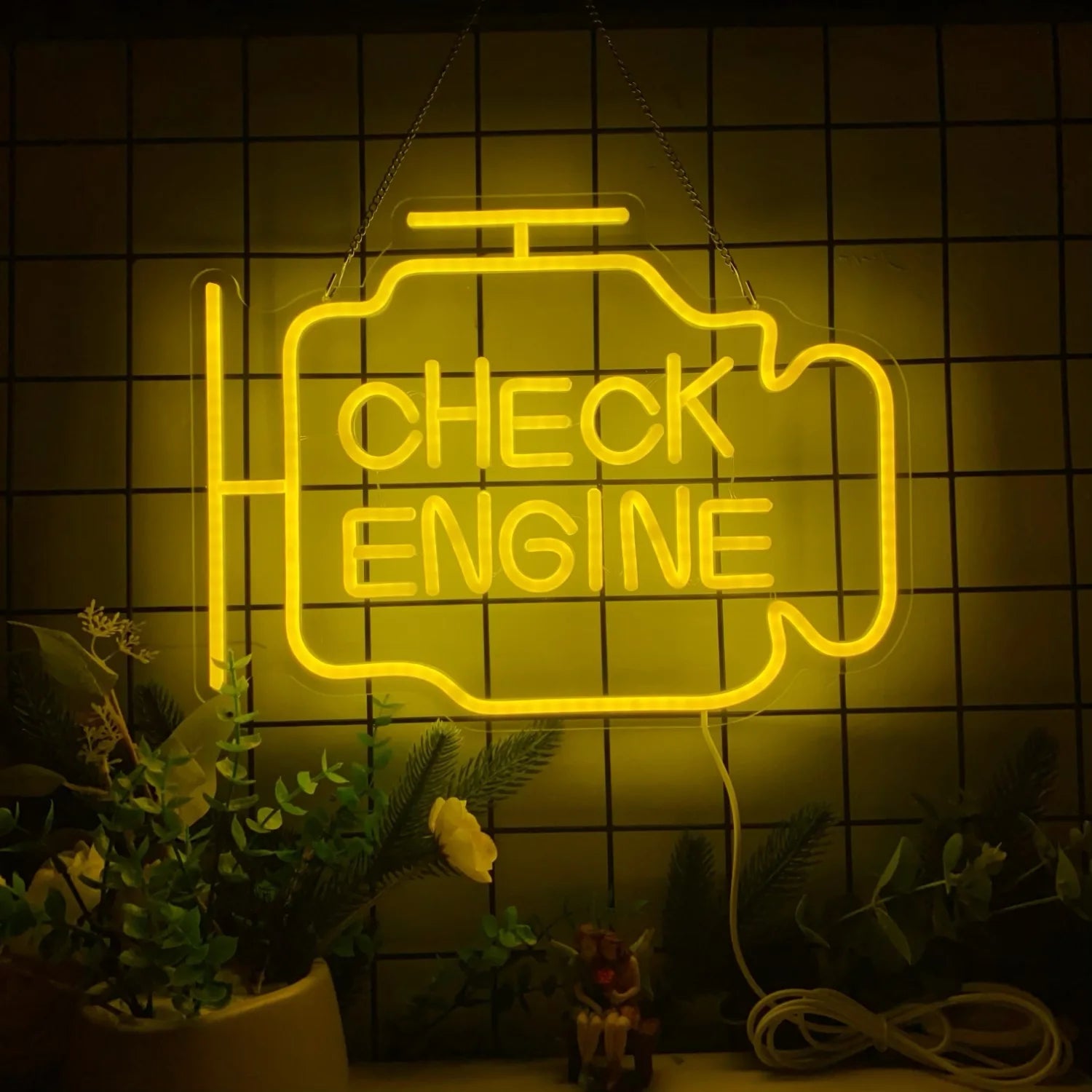 Check Engine Neon Signs