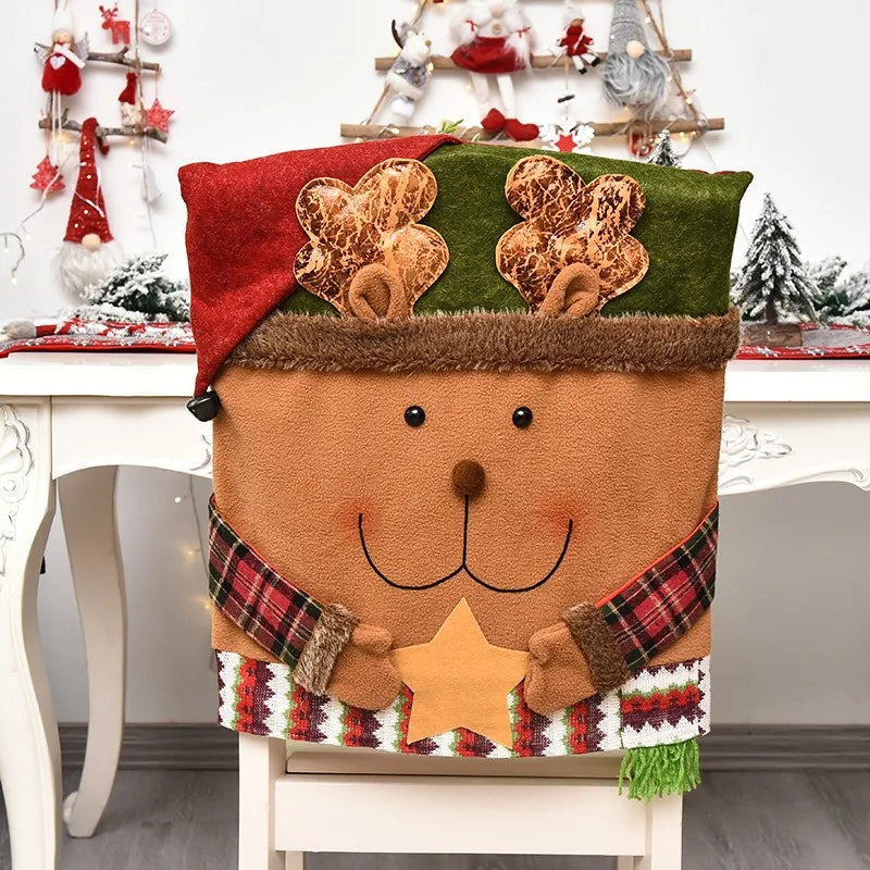 Christmas Decorative Chair Stool Set