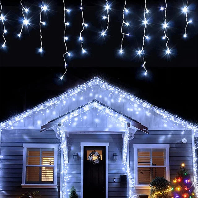 Outdoor Waterfall Christmas Lights