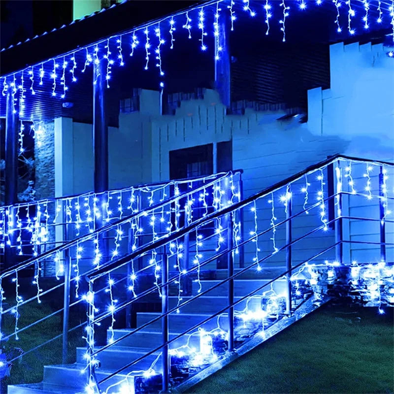 Outdoor Waterfall Christmas Lights