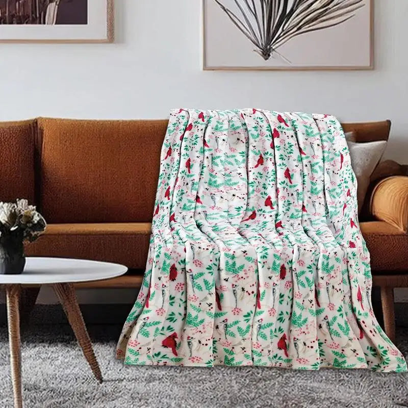 Christmas Theme Fleece Throw Blanket