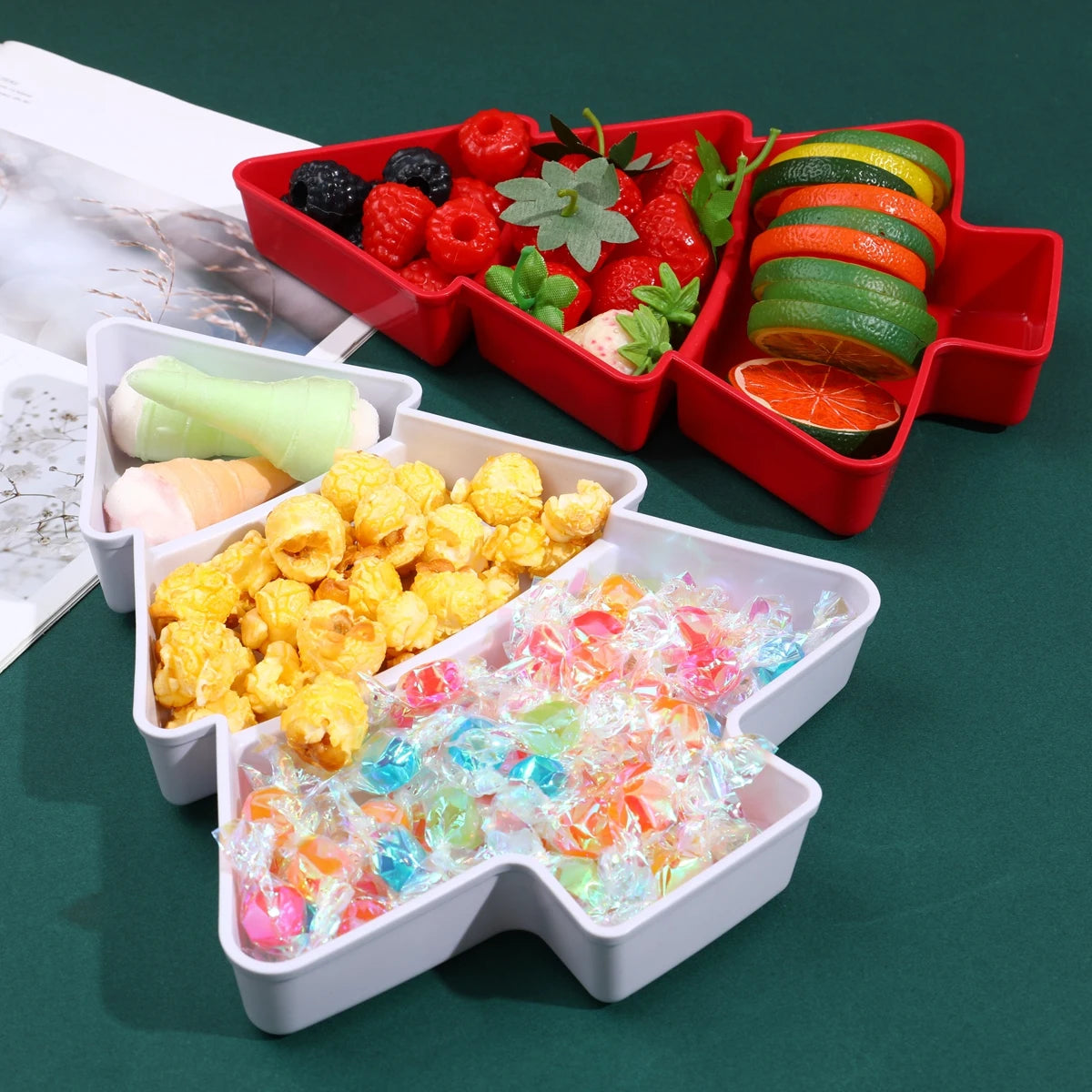 Christmas Tree Food Tray