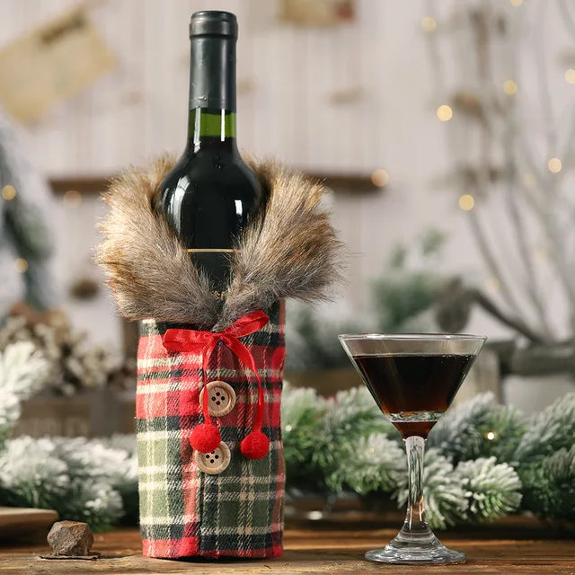 Fun Christmas Wine Bottle Cover