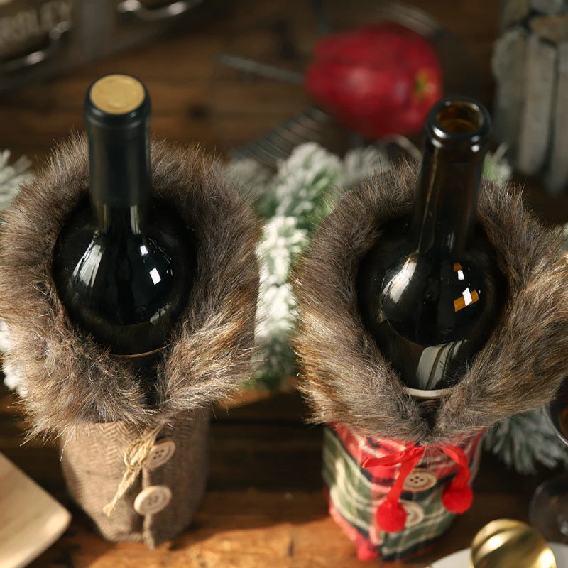 Fun Christmas Wine Bottle Cover