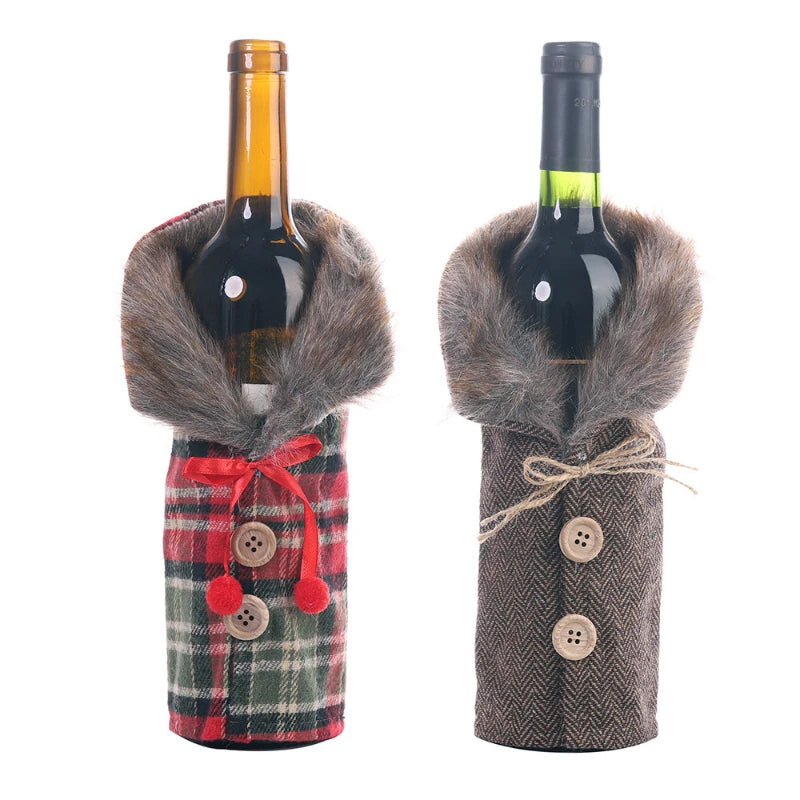 Fun Christmas Wine Bottle Cover