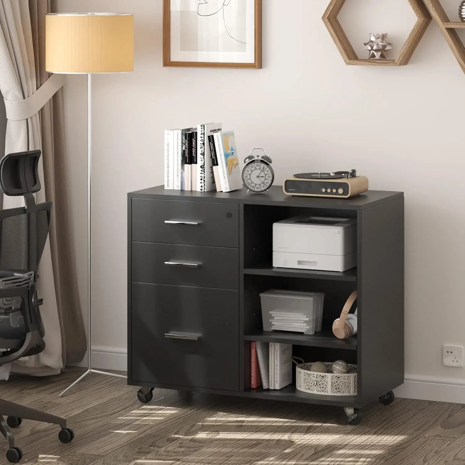 Comfort Corner 3 Drawer Mobile File Cabinet