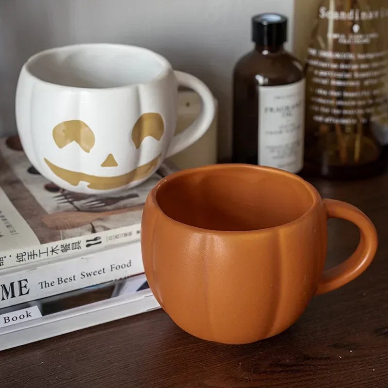 Pumpkin Cup Ceramic Coffee Cup