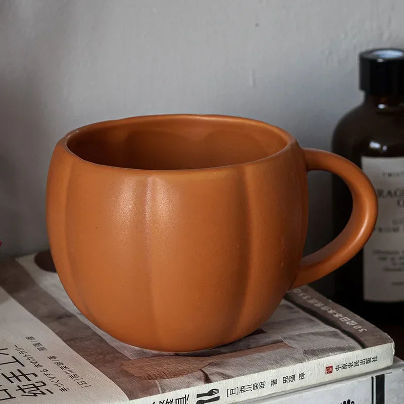 Pumpkin Cup Ceramic Coffee Cup