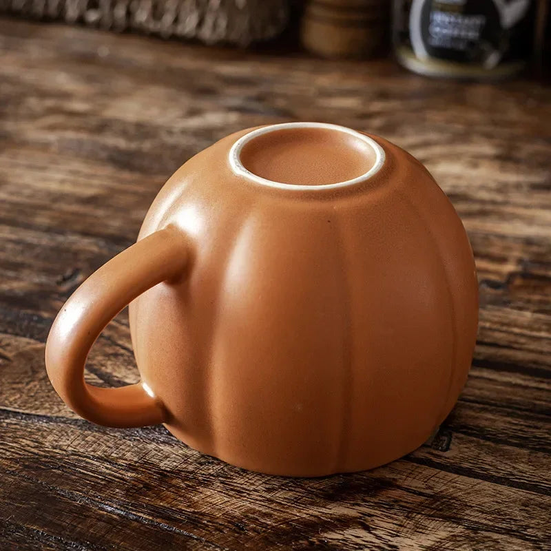 Pumpkin Cup Ceramic Coffee Cup