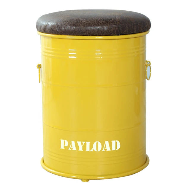 Creative Retro Paint Bucket Storage Stools