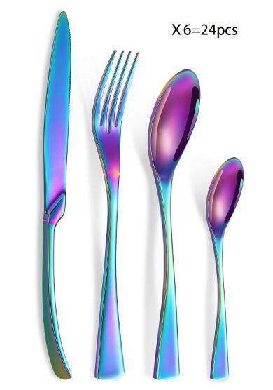 4pcs/24Pcs 304 Stainless Steel Silverware set