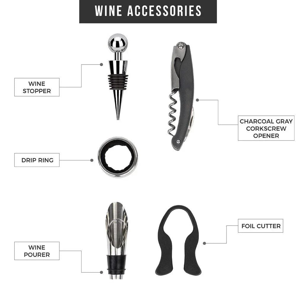 Deluxe Wine Opener Accessories Gift Tools Sets