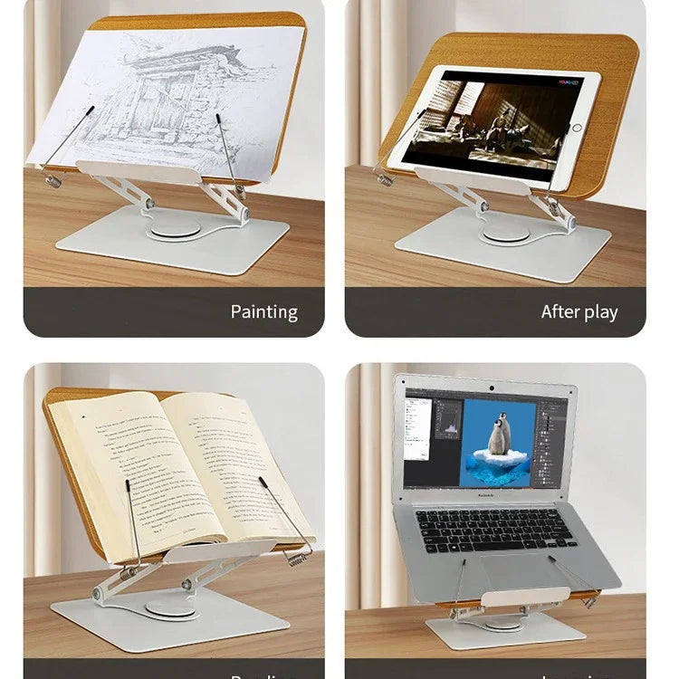 Desktop Book Stand, 360 degree Rotating Base