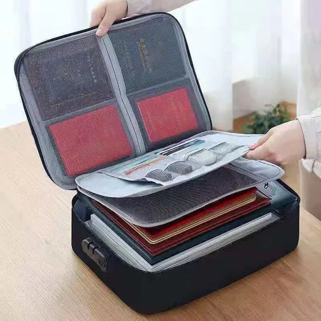 Document Organizer Briefcase 3-Layer Folder