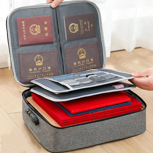 Document Organizer Briefcase 3-Layer Folder