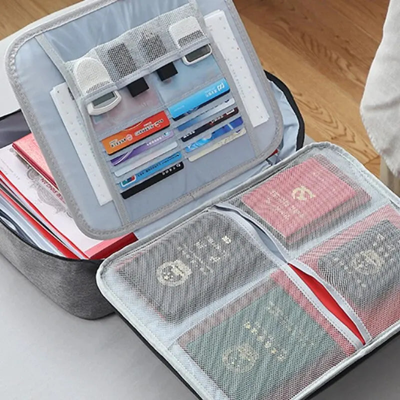 Document Organizer Briefcase 3-Layer Folder