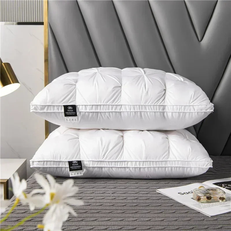 Goose Down Pillow 100% White Goose Feather Pillow, Five-star