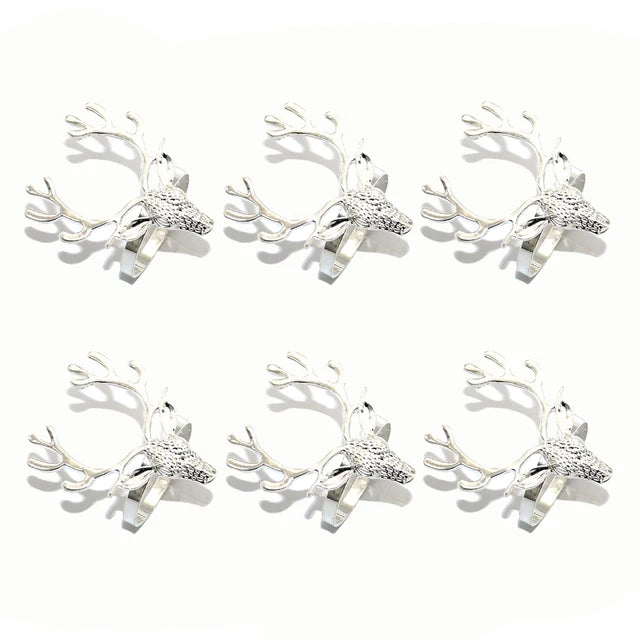 6Pcs Rose Flower Napkin Holder