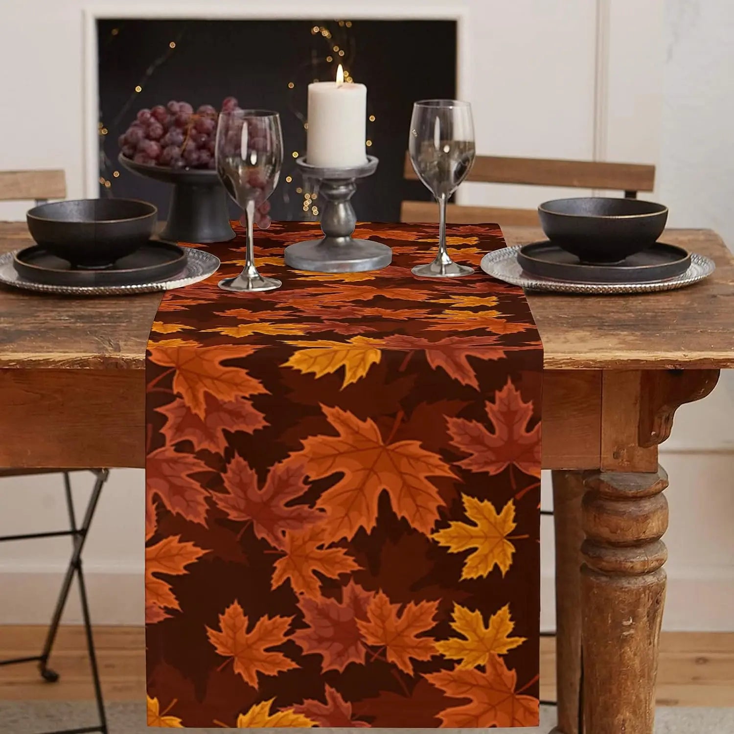 Fall Maple Leaf Table Runner