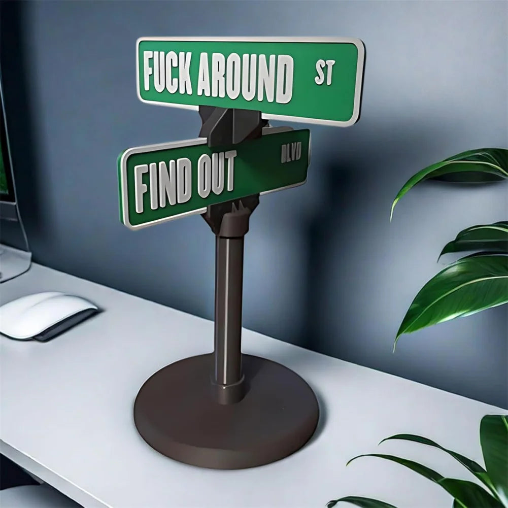 Funny Desk Mini Street Sign