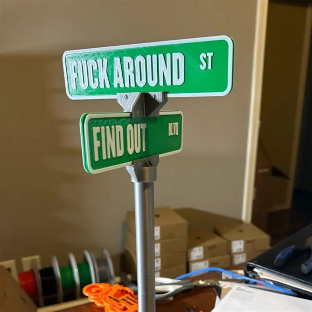 Funny Desk Mini Street Sign