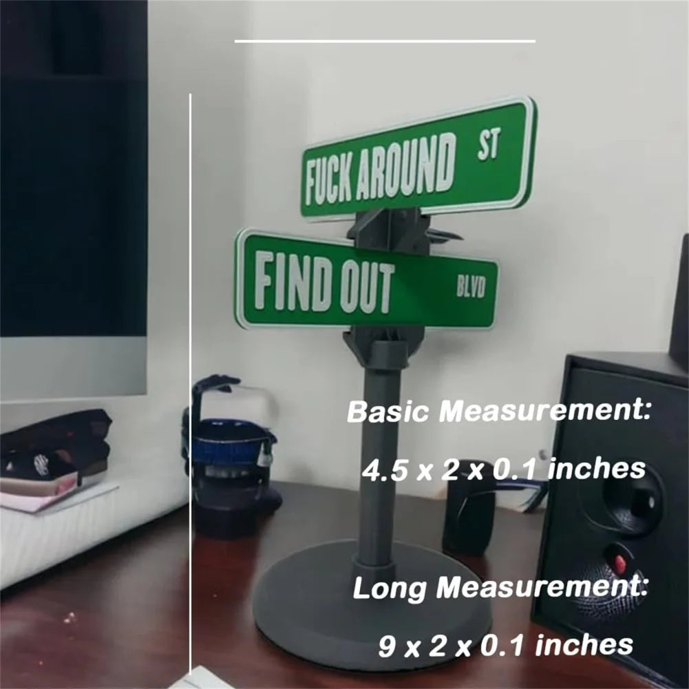 Funny Desk Mini Street Sign