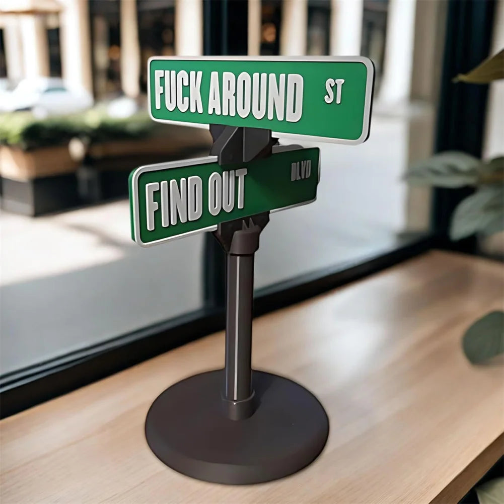 Funny Desk Mini Street Sign