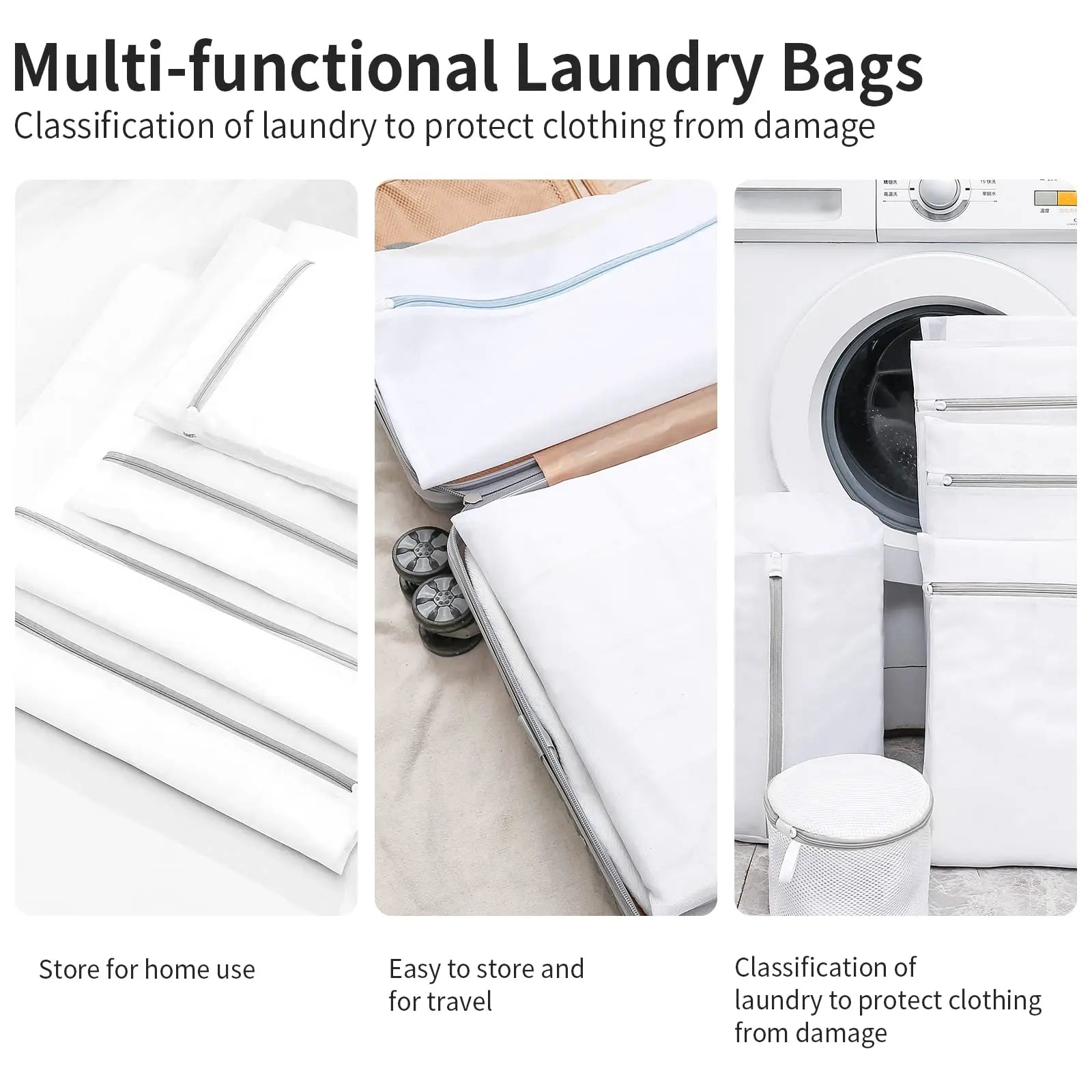 Fine Net Clothes Organizer Laundry Bag