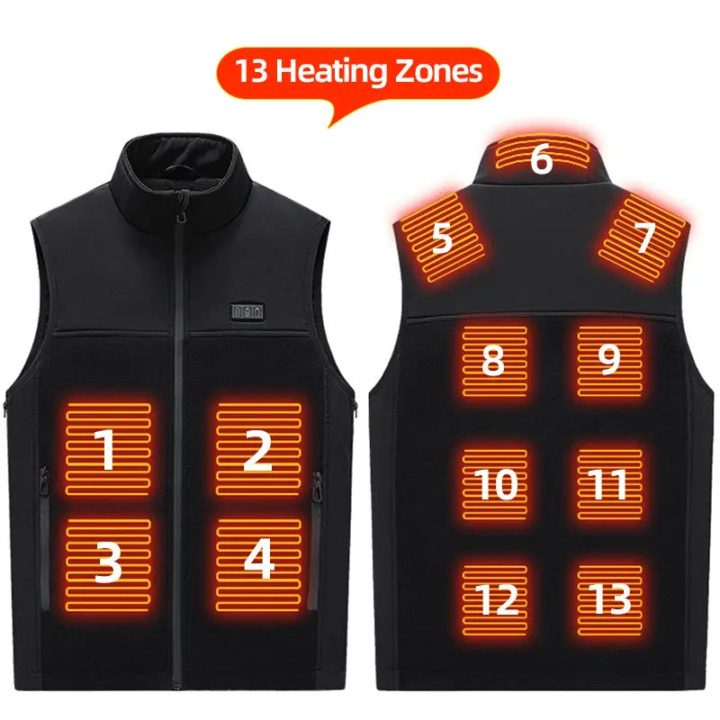 Fleece Electric Heated Vest